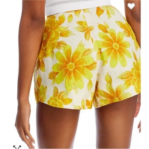 Alémais Sonny Linen Floral Print Pleated Shorts - Picture 4 of 9